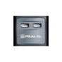Мережевий подовжувач REAL-EL RS-3 USB CHARGE 1.8m, black (EL122500001) - зменшене зображення 2