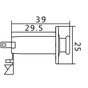 Вихідний роз'єм для гітари Paxphil Screw Mount Stereo Endpin Jack (Chrome) (LJ-35/3P CR) - зменшене зображення 3