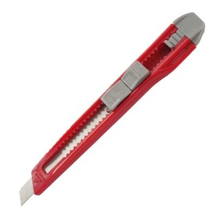 Ніж канцелярський Axent 9 мм, blister, gray-red (6501-А) изображение 1