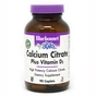 Вітамін Bluebonnet Nutrition Кальцій цитрат + Вітамін D3, 90 таблеток (BLB0710) - зменшене зображення 1