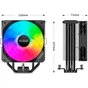 Кулер до процесора PcCooler PALADIN EX400 ARGB - зменшене зображення 5