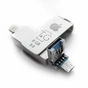 USB флеш накопичувач T&G 8GB 004 Metal Black USB 3.0/Lightning (TG004IOS-8G3) - зменшене зображення 3