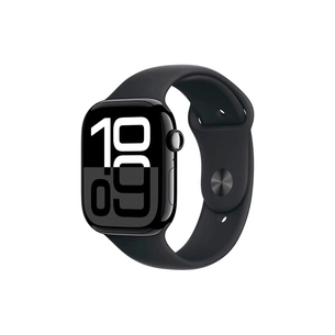 Смарт-годинник Apple Watch Series 10 GPS 46mm Jet Black Aluminium Case with Black Sport Band - M/L (MWWQ3QH/A) изображение 1
