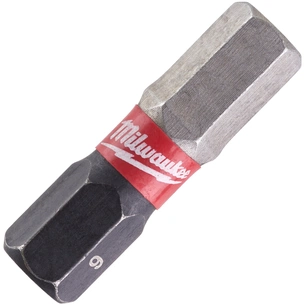 Набір біт Milwaukee SHOCKWAVE, Hex6, 25мм, 2шт (4932430897) зображення 1