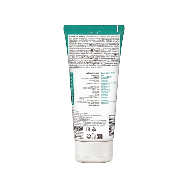 Гель для душу Weleda Energy Fresh Shower Gel 3 в 1 200 мл (7611916558283) - picture 2