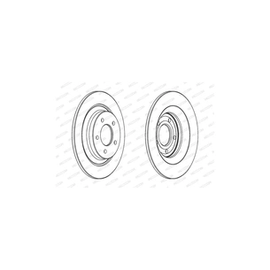 Гальмівний диск FERODO DDF1547C зображення 1