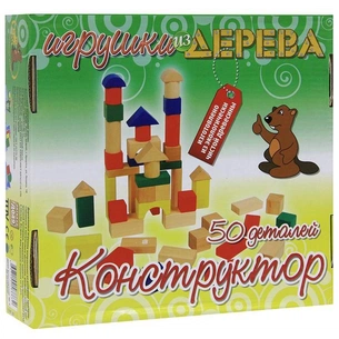 Конструктор Мир деревянных игрушек 50 деталей (Д049) зображення 1