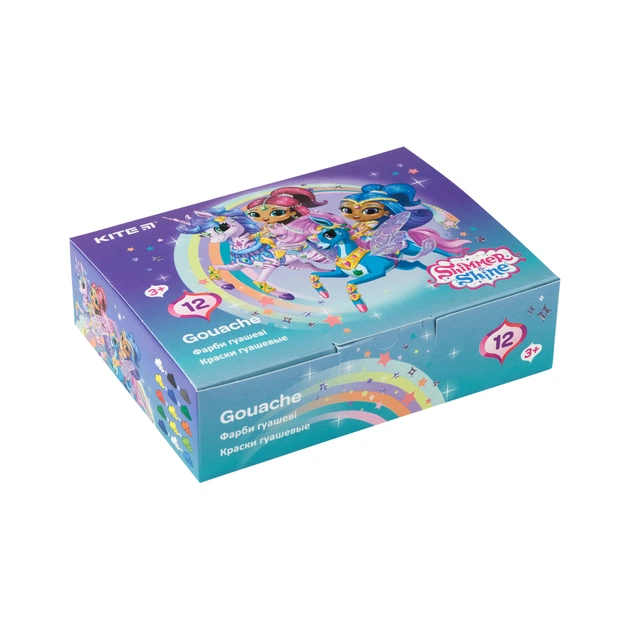 Гуашеві фарби Kite ShimmerShine 12 кол., 20мл (SH20-063) - изображение 1