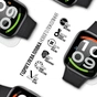 Плівка захисна Armorstandart Matte hydrogel Xiaomi Redmi Watch 6 Active 6 pcs (ARM94029) - зменшене зображення 2