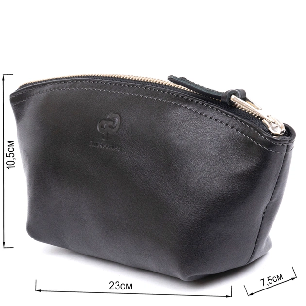 Косметичка Grande Pelle Зі шкіри Чорна (11302) - зображення 3