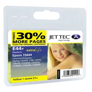 Картридж Jet Tec Epson Stylus C64/C84 Yellow (110E004404) зображення 1