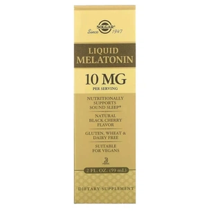 Амінокислота Solgar Мелатонін рідкий, 10 мг, смак черешні, Liquid Melatonin, 59 мл (SOL-50380) зображення 1