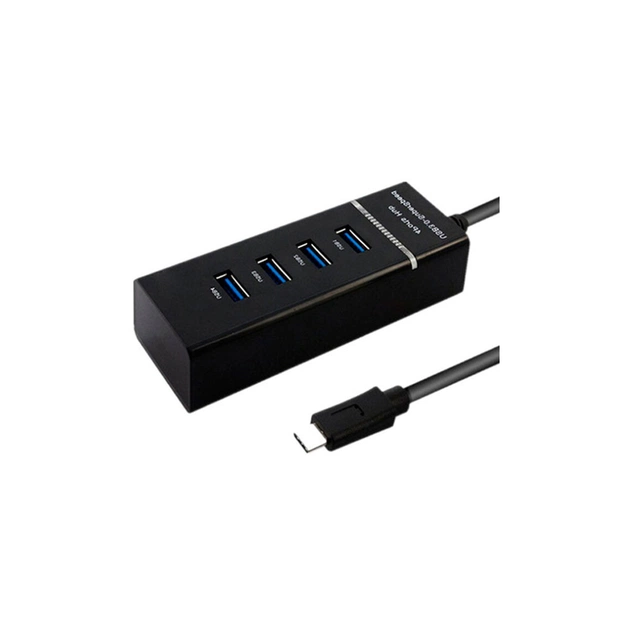 Концентратор Maiwo USB Type-C to 4х USB3.0 cable 29 cm (KH303) - изображение 1