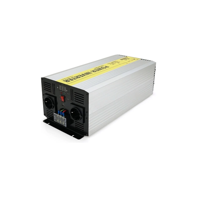 Автомобільний інвертор Ritar 12V/220V 4000W чиста синусоїда, 2xShuko, 1xUSB (RSC-4000) - изображение 1