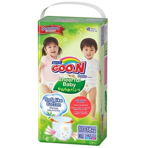 Підгузки GOO.N Cheerful Baby XL 11-18 кг унісекс 42 шт. (843286) зображення 1