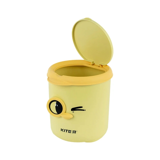 Кошик для паперів Kite Настільний контейнер для сміття, жовтий (K24-011-2) - picture 3