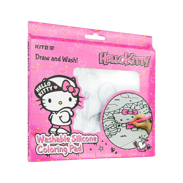 Підкладка настільна Kite силіконова розмальовка Hello Kitty, 30х40см (HK22-424) - picture 1