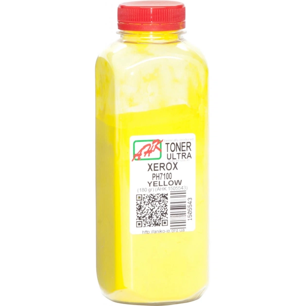 Тонер Xerox Ph7100 180г Yellow, ULTRA COLOR AHK (1505543) - изображение 1