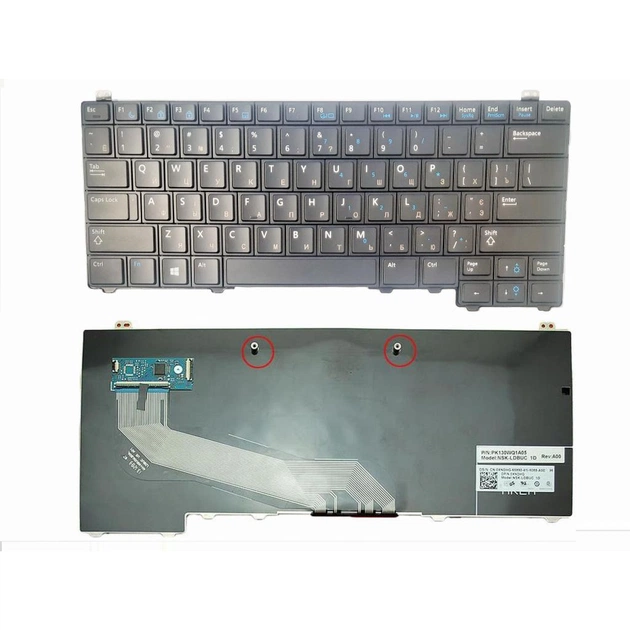 Клавіатура ноутбука Dell Latitude E5440 черная c ТП UA (A43825) - зображення 1
