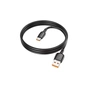 Дата кабель USB 2.0 AM to USB-C 100W black BOROFONE (6941991103179) - зменшене зображення 4