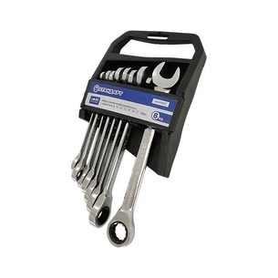 Ключ Стандарт тріскачковий комбінований 8-19мм 8шт. (NGW8ST) зображення 1