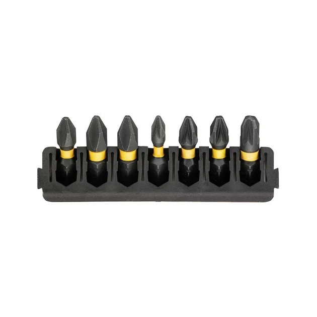 Набор бит DeWALT в касете для Tough Case,FlexTorq,L 25 мм, Рh1,Рh2 2 шт, Pz1,Pz2 2 шт, Pz3 (DT70809) - изображение 1