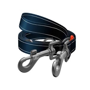 Повідець для собак WAUDOG Nylon Mono світловідбивний М чорний (46481) зображення 1
