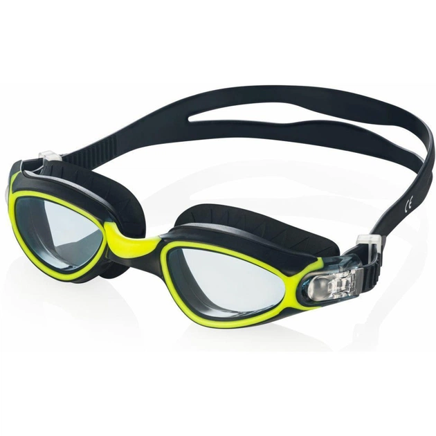 Окуляри для плавання Aqua Speed Calypso 083-38 6369 чорний, жовтий OSFM (5908217663696) - зображення 1
