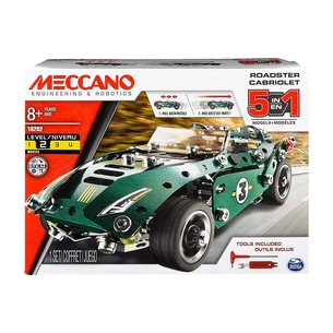 Конструктор Meccano Engineering and robotics Родстер кабріолет 5 в 1 інерційний (6040176) зображення 1