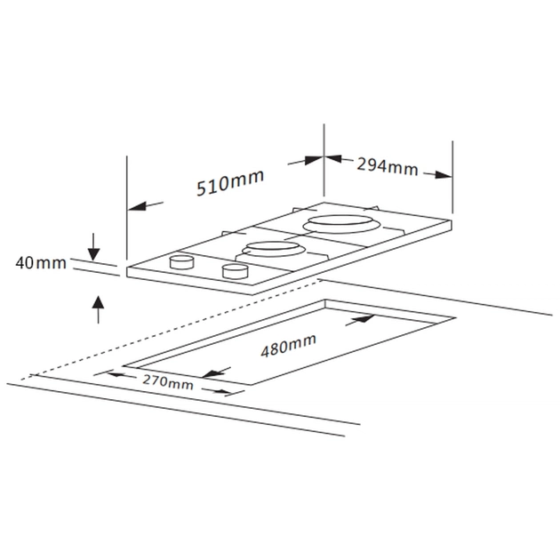 Варочна поверхня Interline HGG 734 FGT BA - picture 12