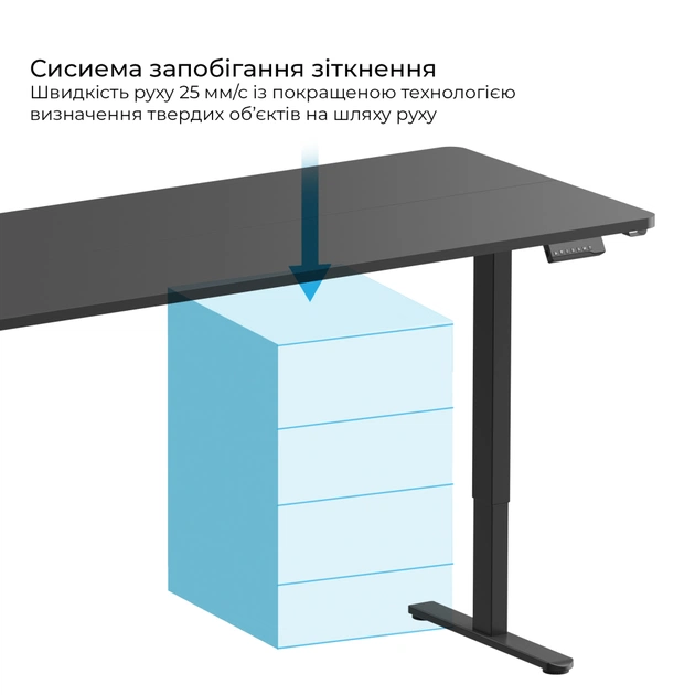 Комп'ютерний стіл OfficePro ODE1880B Black (ODE1880B) - picture 4