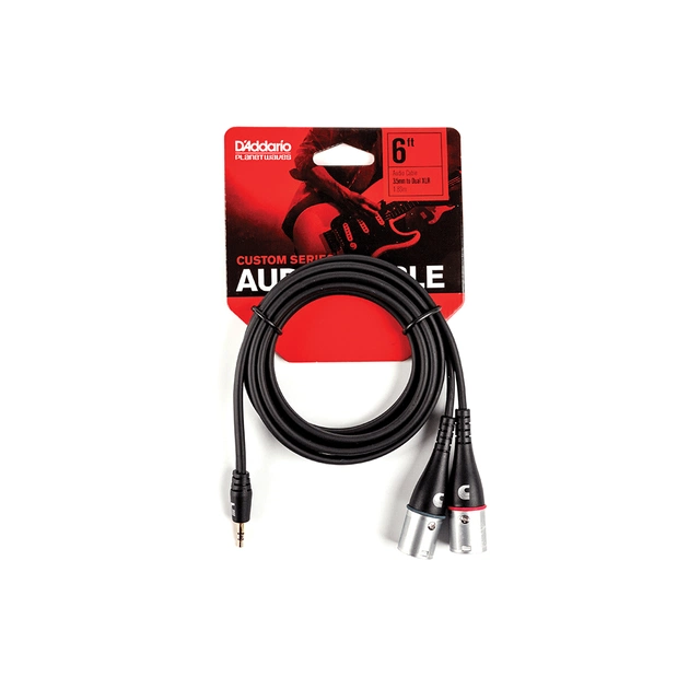 Інсертний кабель D'Addario Custom Series 1/8" to Dual XLR Audio Cable (1.8m) (PW-MPXLR-06) - picture 4