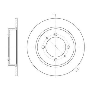 Гальмівний диск REMSA 6447.00 зображення 1