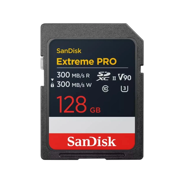Карта пам'яті SanDisk 128GB SD class 10 UHS-II U3 V90 Extreme Pro (SDSDXDM-128G-GN4IN) - picture 1