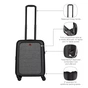 Валіза Wenger Syntry, полікарбонат/поліестер, мала, н/б 16", 4 колеса, чорна (610163) - зменшене зображення 4