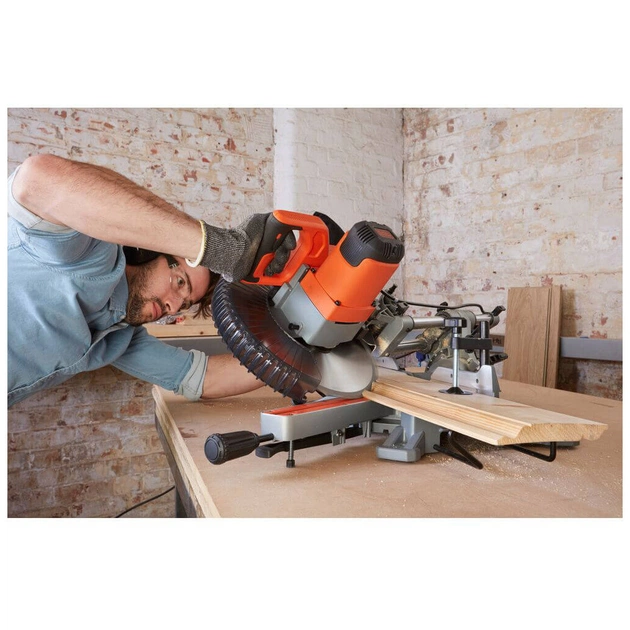 Торцювальна пила Black&Decker 2100 Вт, диск 254х30 мм, 5000 об/хв, XPS, вага 18.5 кг (BES710) - picture 4