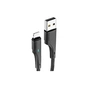 Дата кабель USB 2.0 AM to Lightning 0.25m 2.4A black Essager (EXCL-LSB01) - уменьшенное изображение 1