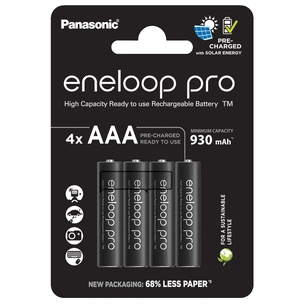 Акумулятор Panasonic Eneloop AAA 930 mAh Pro NI-MH * 4 (BK-4HCDE/4CP) зображення 1