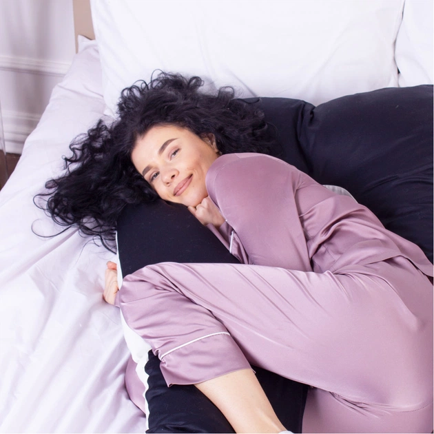 Подушка MirSon для вагітних та відпочинку Delicate Satin №8029 U-подібна Classic (2200006178675) - picture 3