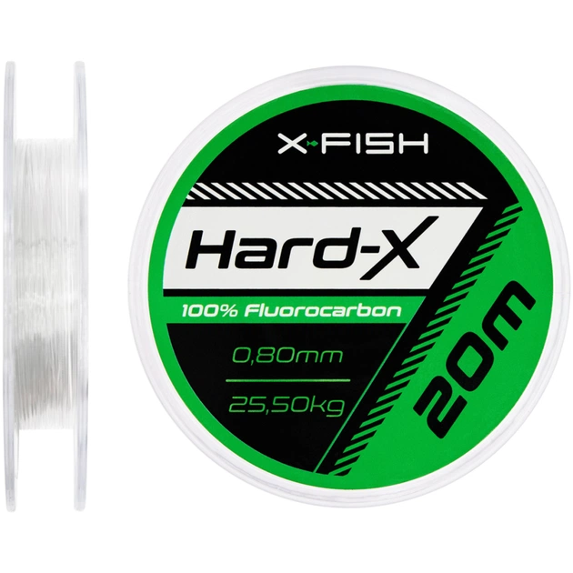 Флюорокарбон X-Fish Hard-X 20m (clear) 0.80mm 25.50kg (1917.03.95) - изображение 1