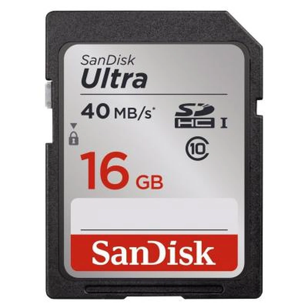 Карта пам'яті SanDisk 16Gb SDHC Class10 Ultra (SDSDUN-016G-G46) - изображение 1
