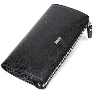 Гаманець Bond Accessories З натуральної шкіри флотар Чорна (22050) зображення 1