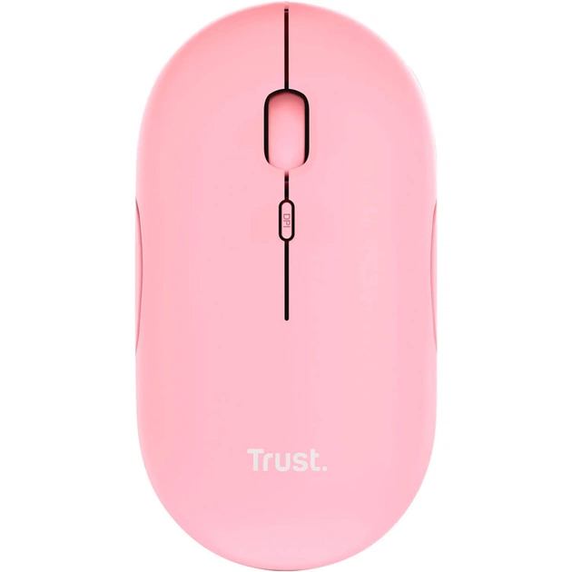 Мишка Trust Puck Wireless/Bluetooth Silent Pink (24125) - зображення 1