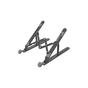 Підставка до ноутбука Orico 11-17", 7 position (15°-45°) plastic black (HS081836) - зменшене зображення 1