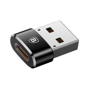 Перехідник USB 2.0 AF to USB-C black Baseus (CAAOTG-01) изображение 1