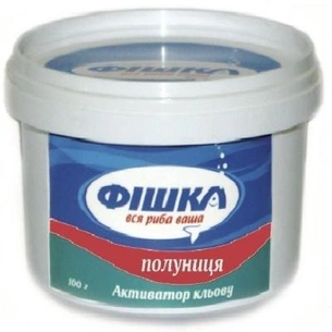 Активатор кльову Фишка 100гр клубника (FSAK07100) зображення 1