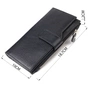 Гаманець Canpellini З натуральної шкіри Чорний (21641) - зменшене зображення 3