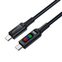 Дата кабель USB-C to USB-C 1.2m 100W with display C7-03 Acefast (6974316282778) - уменьшенное изображение 3