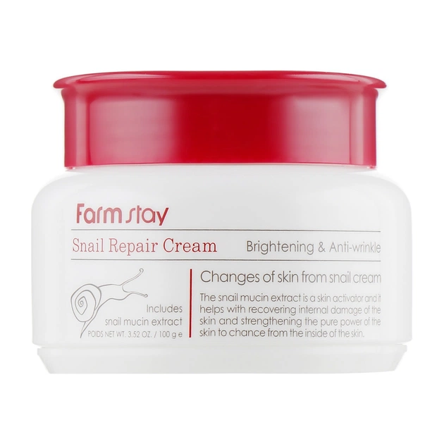 Крем для лица FarmStay Snail Repair Cream Восстанавливающий с муцином улитки 100 мл (8809317284613) - изображение 1