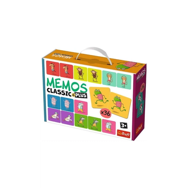 Настільна гра Trefl Мемо Класичні. Рухайся та грай (Memos Classic&plus. Move and play) (02271) - изображение 1